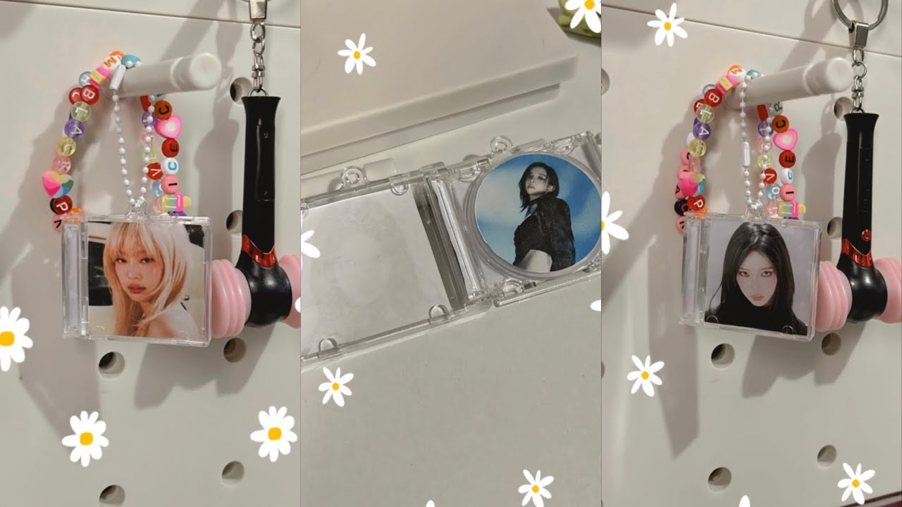 diy kpop smini album cd keychain inspired | how to make cd keyrings
