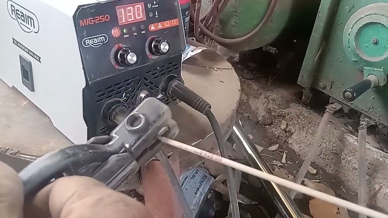 paano magset up ng reaim gasless mig steak welding machine