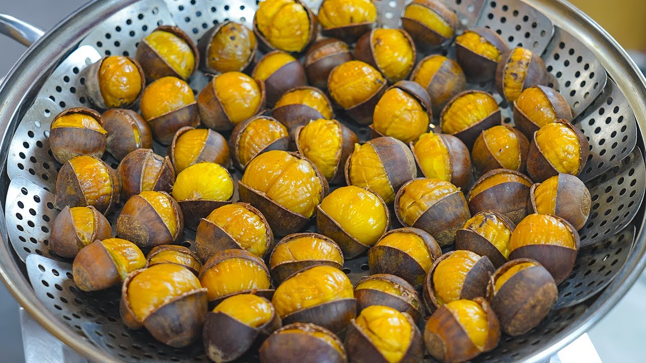밤 찌는법 🌰 밤껍질 쉽게 까는 방법 ! 밤 알맹이만 쏙 빠지게 하는 방법 따라해보세요 ! 밤 2가지 요리법 !