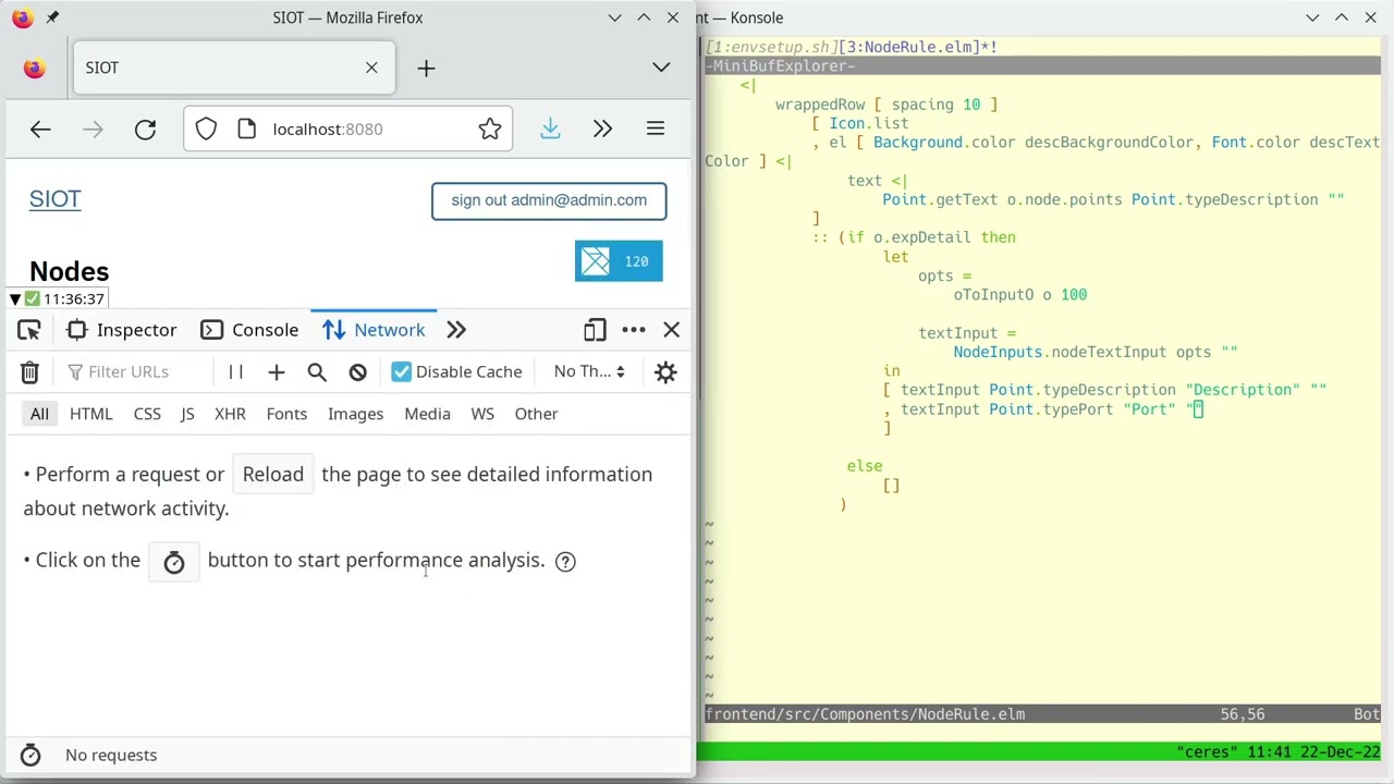 Hot reloading the Simple IoT UI