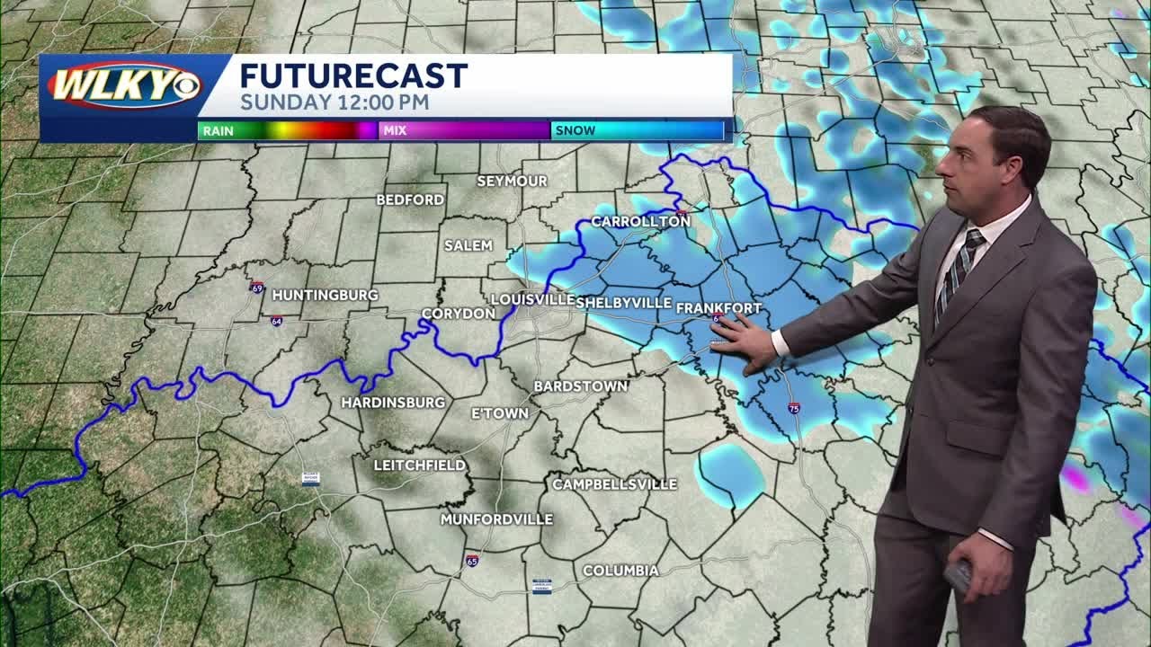 Cold with some passing flurries Sunday