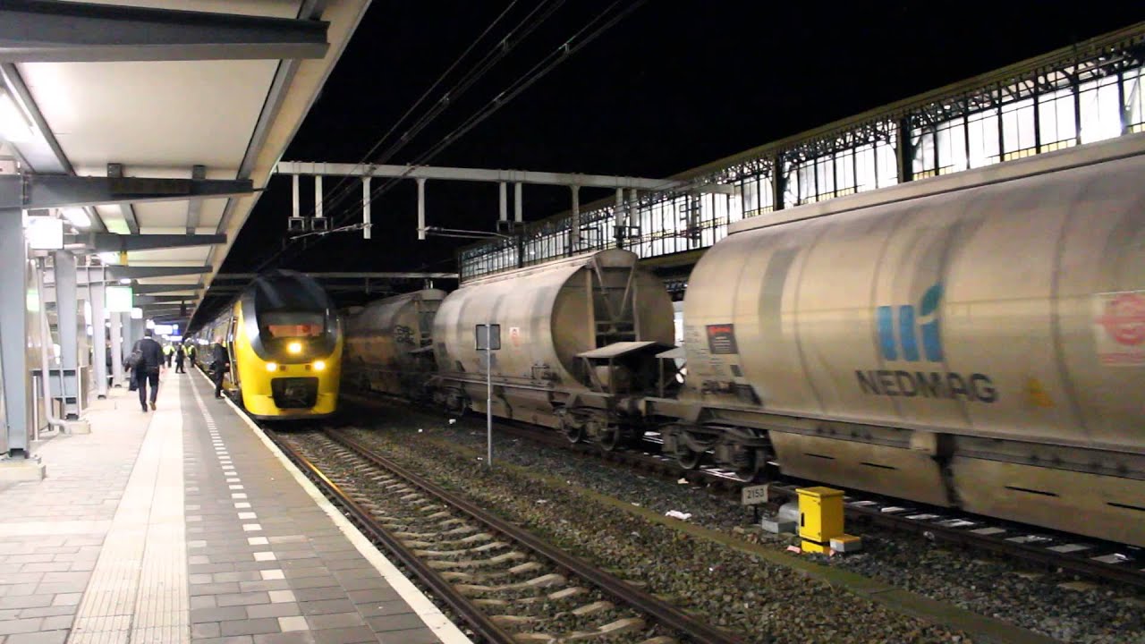 NS DD-AR + E-Loc 1763 + DB 1604 + Dolime komen door Den Bosch heen! *Special Combination!*