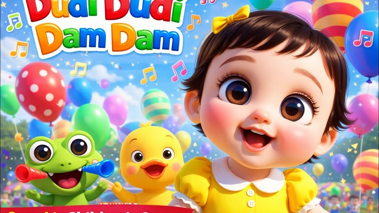 Dudi Dudi Dam Dam 🥁 | Fun Kids Song | Baby Dance Song 😾| Cartoon Rhymes