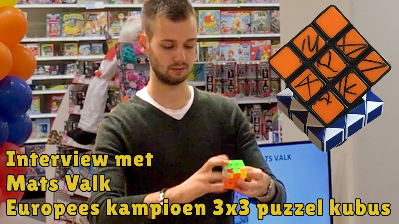 Interview met Mats Valk - Europees kampioen 3x3 Rubik's kubus.