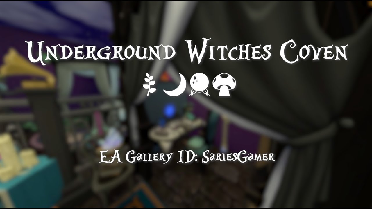 Underground Witches Coven | Part 2 | Sims 4 Speed Build