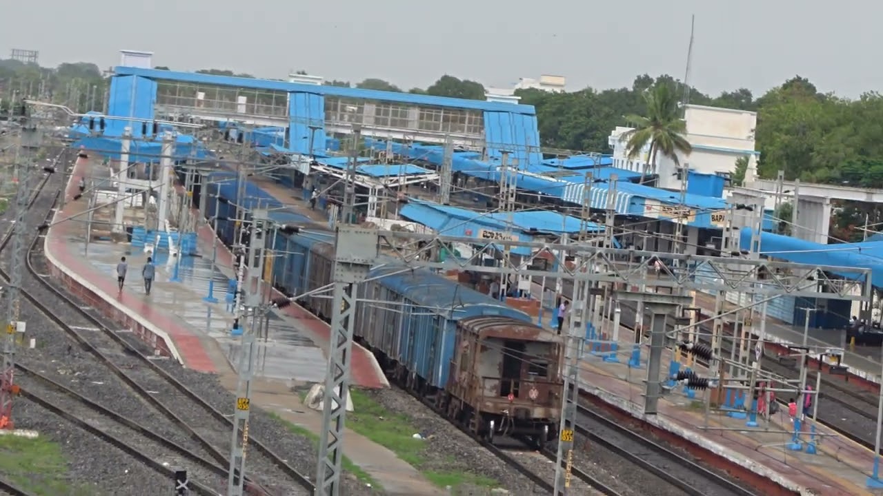 Bapatla Railway Station Video Taken From Above Flyover // G Siva Bapatla 