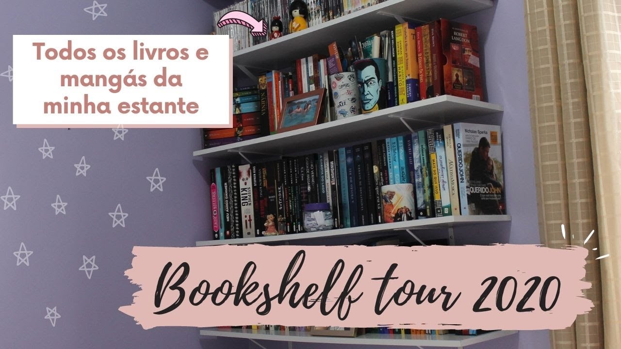 BOOKSHELF TOUR 2020 | TOUR PELA MINHA ESTANTE DE LIVROS E MANGÁS | Livros e Imaginações