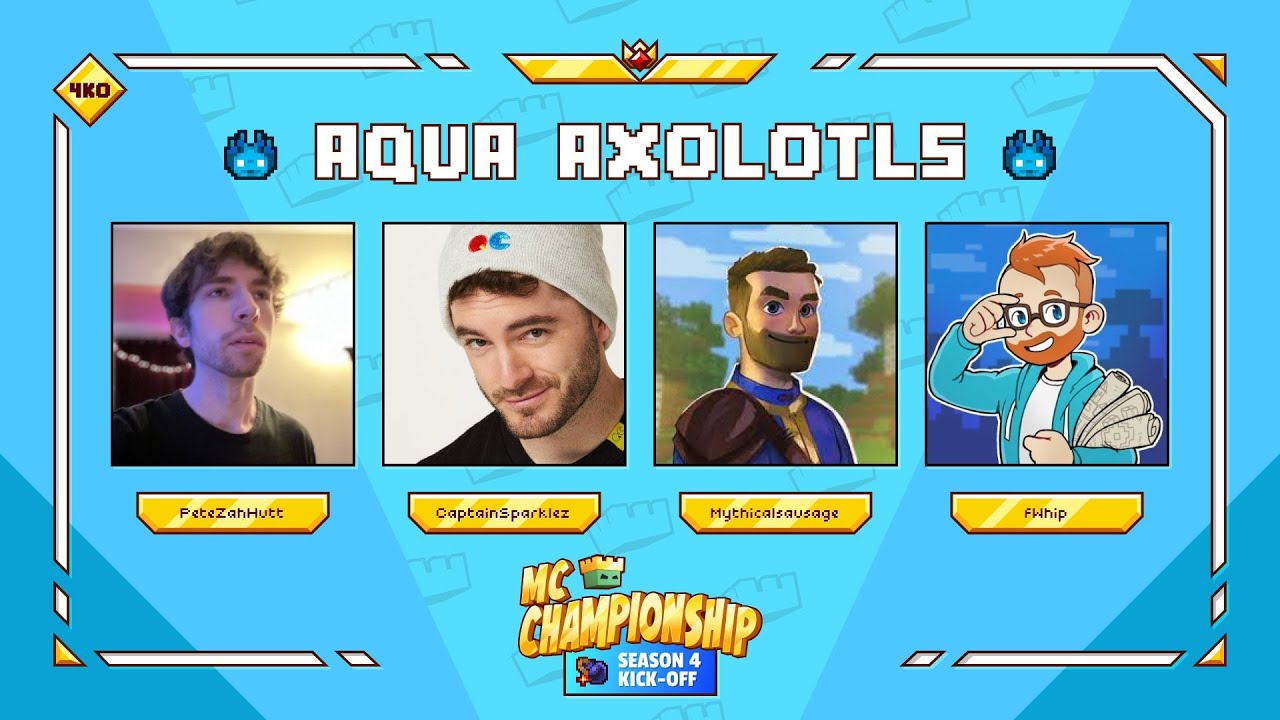 MCC LIVE!! | Ft. @captainsparklez @petezahhutt & @fwhip | Aqua Axolotls!