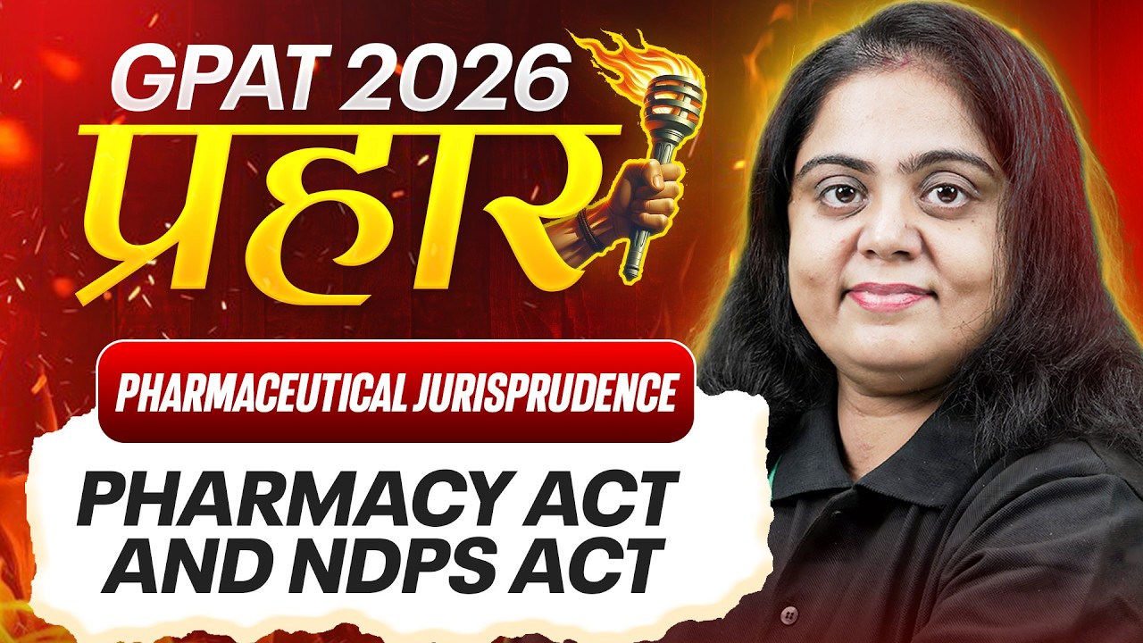 GPAT 2026 Pharmaceutical Jurisprudence | Pharmacy Act and NDPS Act | GPAT 2026 Prahar | PW