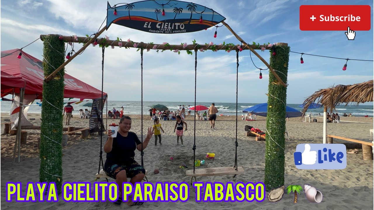 Playa cielito Paraíso Tabasco 🦪🌴🐚