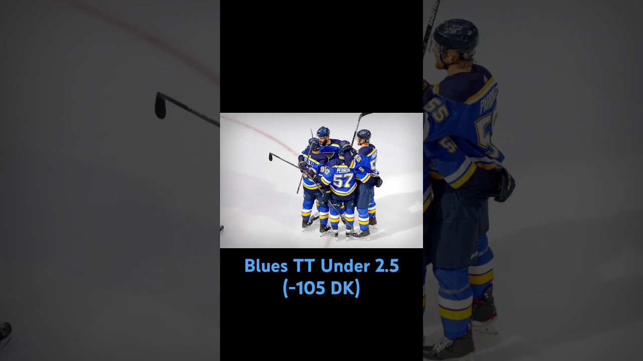 NHL Team Total!! #blue #blues #draftkings #betting #nhl #gambling #parley #hockey #goals #gambling