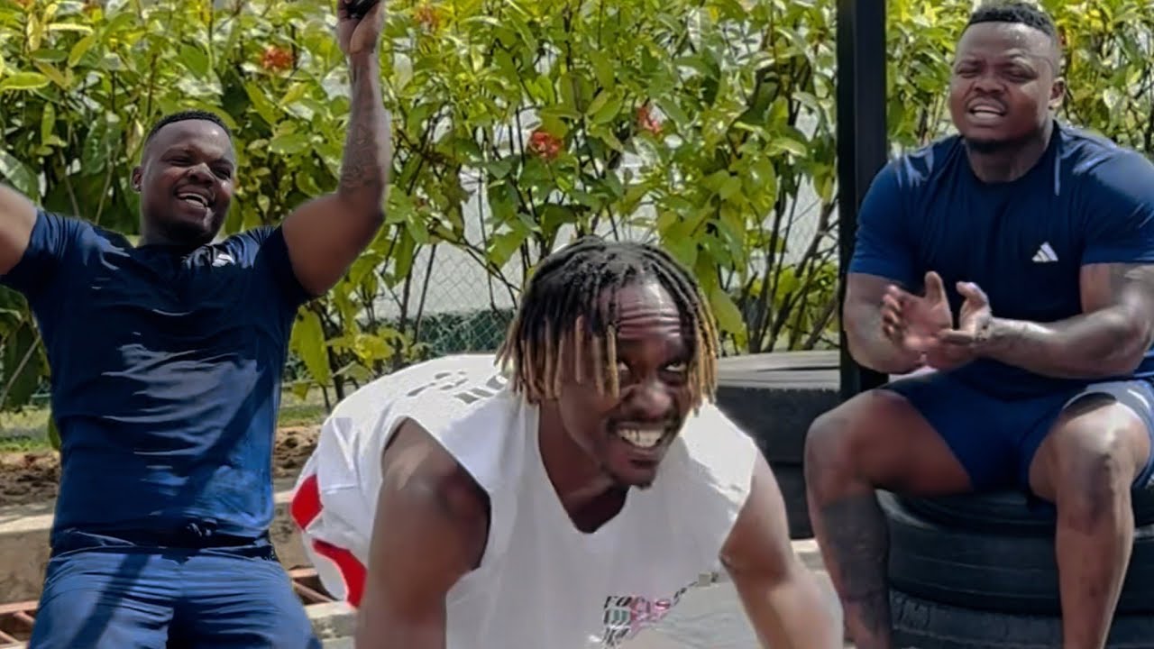 NDARO AKIFANYA MAZOEZI NA HARMONIZER CHEKI AKIMTANIA UTACHEKA SANA😂