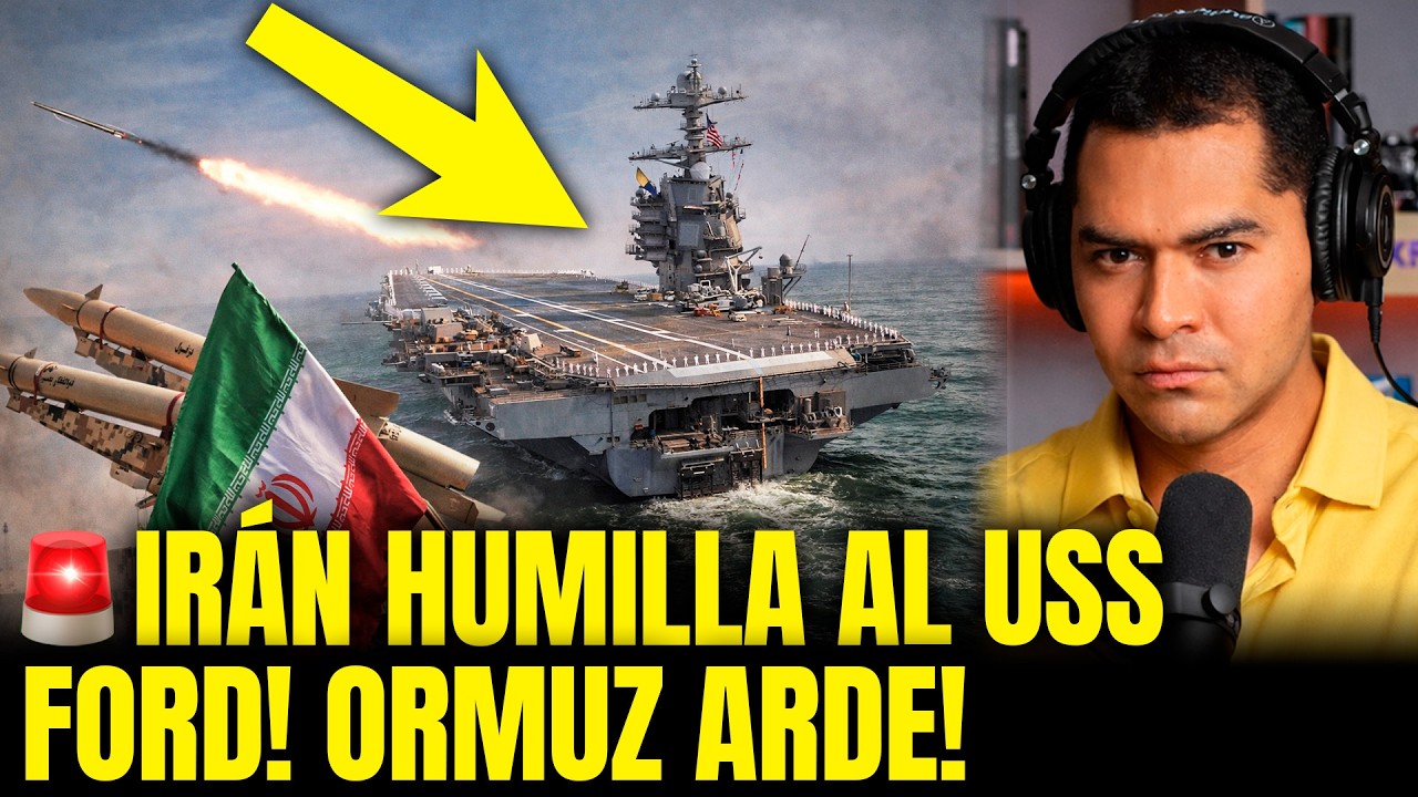 IRÁN RIDICULIZA al USS Ford de EEUU por 3er DÍA CONSECUTIVO