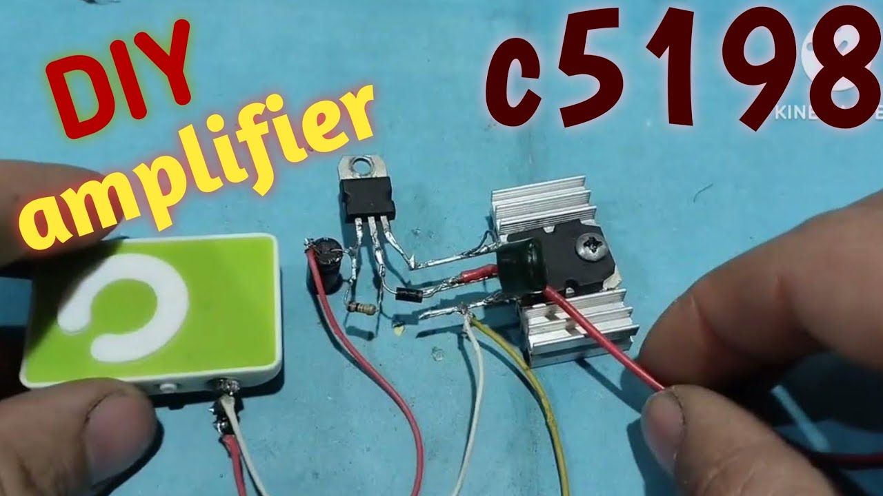 How To Make Homemade Powerful Amplifier Using Transistor c5198 dc 12v