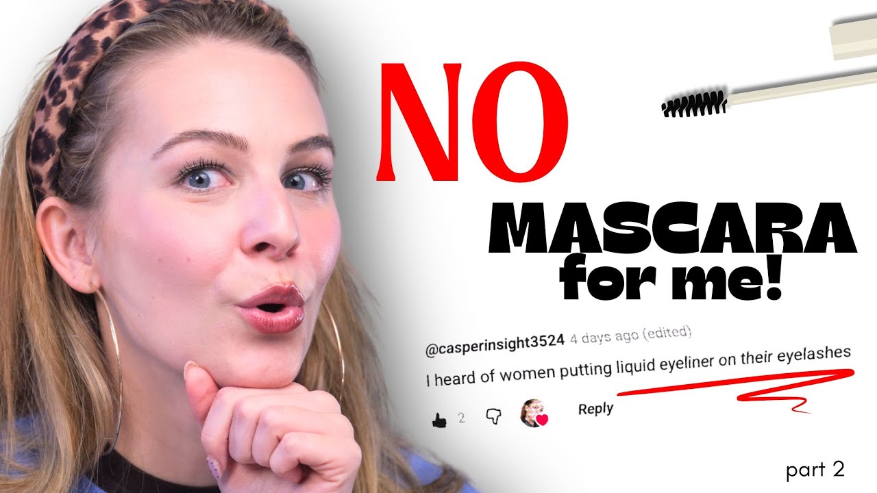 Your crazy ideas! ♥️ Mascara smudge struggle