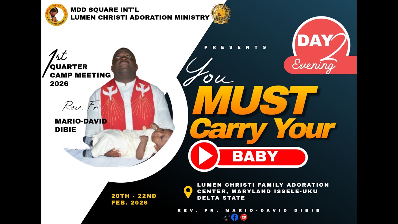 FIRST QAURTER CAMP MEETING | DAY 2 EVENING | FINAL SECTION WITH REV. FR. MDD | 21ST FEB. 2026
