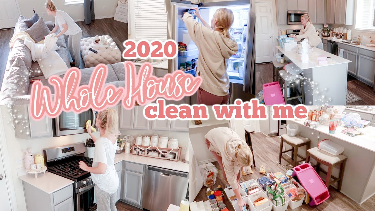 2020 EXTREME WHOLE HOUSE CLEAN WITH ME//DECLUTTER//ORGANIZING//PANTRY ORGANIZATION