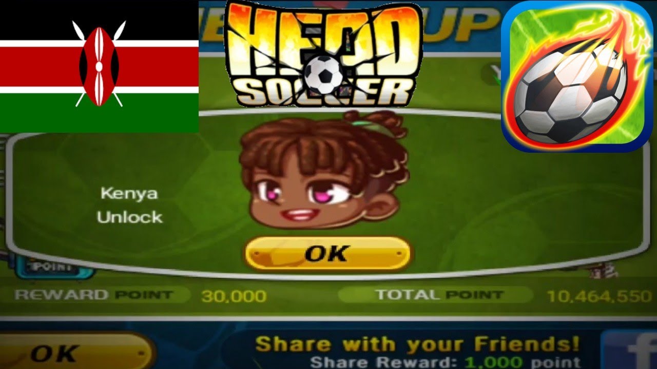 Como Desbloquear al Personaje de Kenia Head Soccer