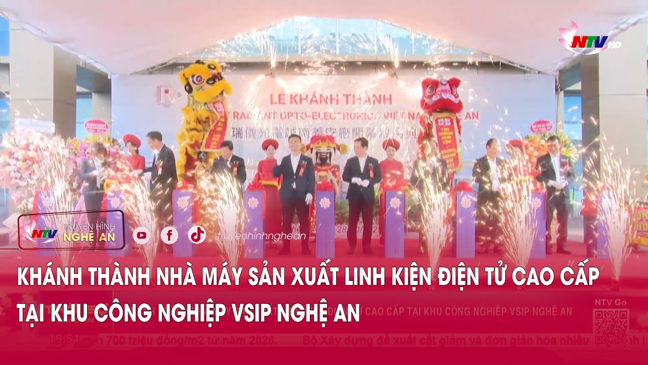 Khánh thành nhà máy sản xuất linh kiện điện tử cao cấp tại Khu công nghiệp VSIP Nghệ An