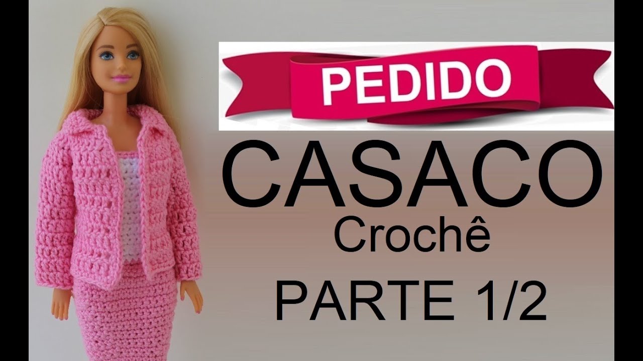 Casaco em crochê Parte 1/2