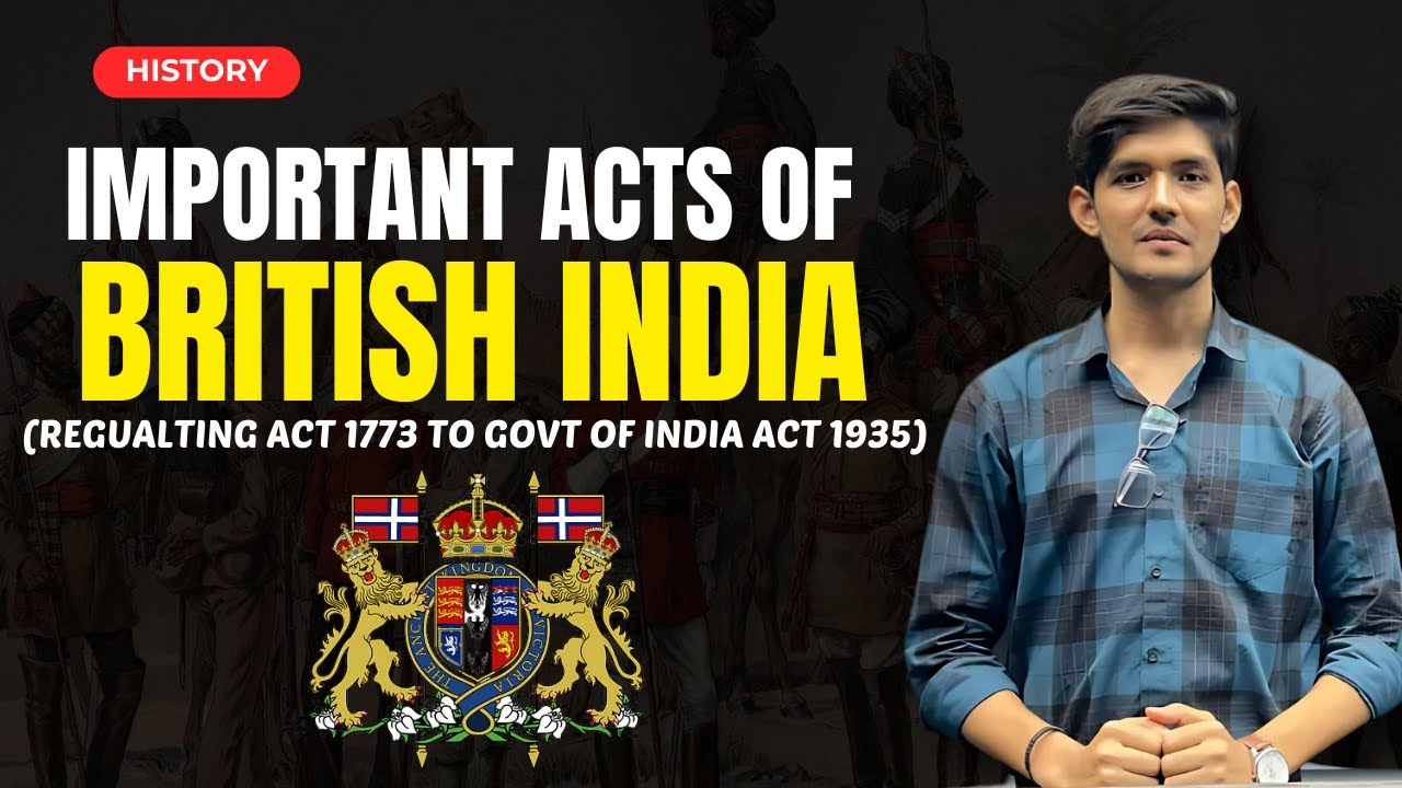 Important Acts of British India | Regulating Act 1773 | Govt of India Act 1935 | NCERT History