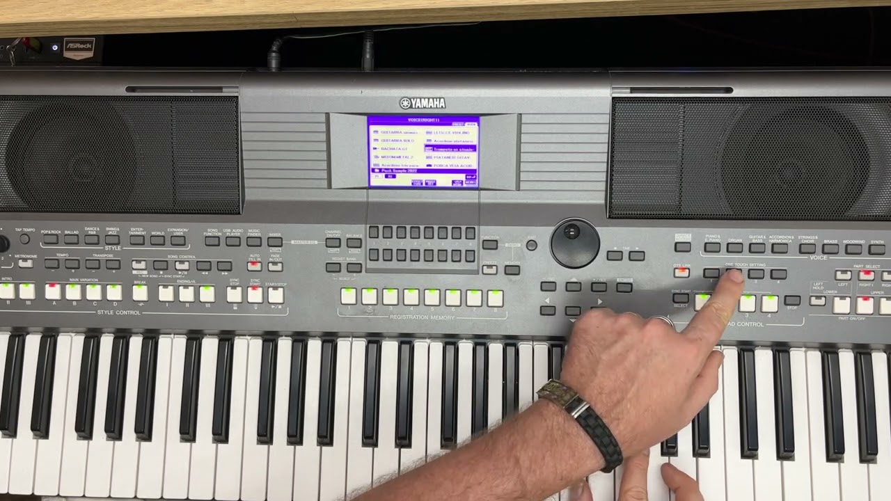 Como gravar timbres no OTS link yamaha 670