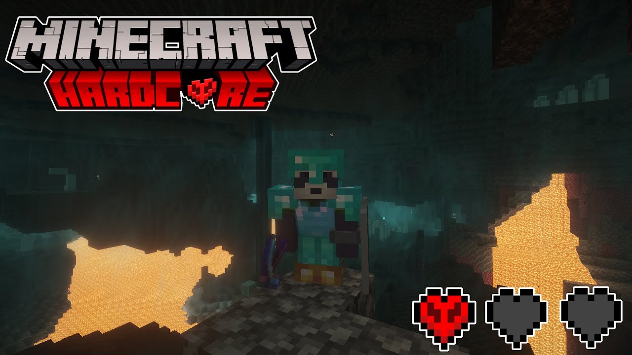 EXPLORING THE NETHER!!... LIVE in Hardcore Minecraft!