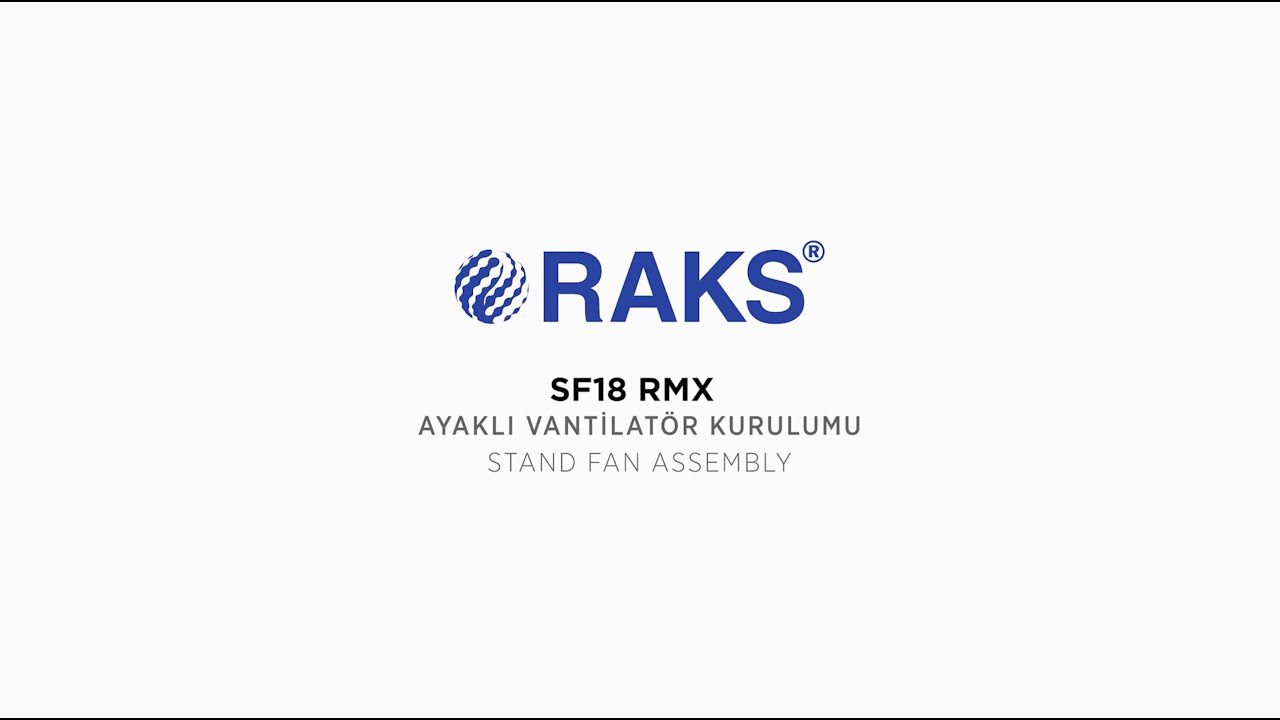RAKS SF18 RMX Ayaklı Vantilatör 75W Kurulum Videosu