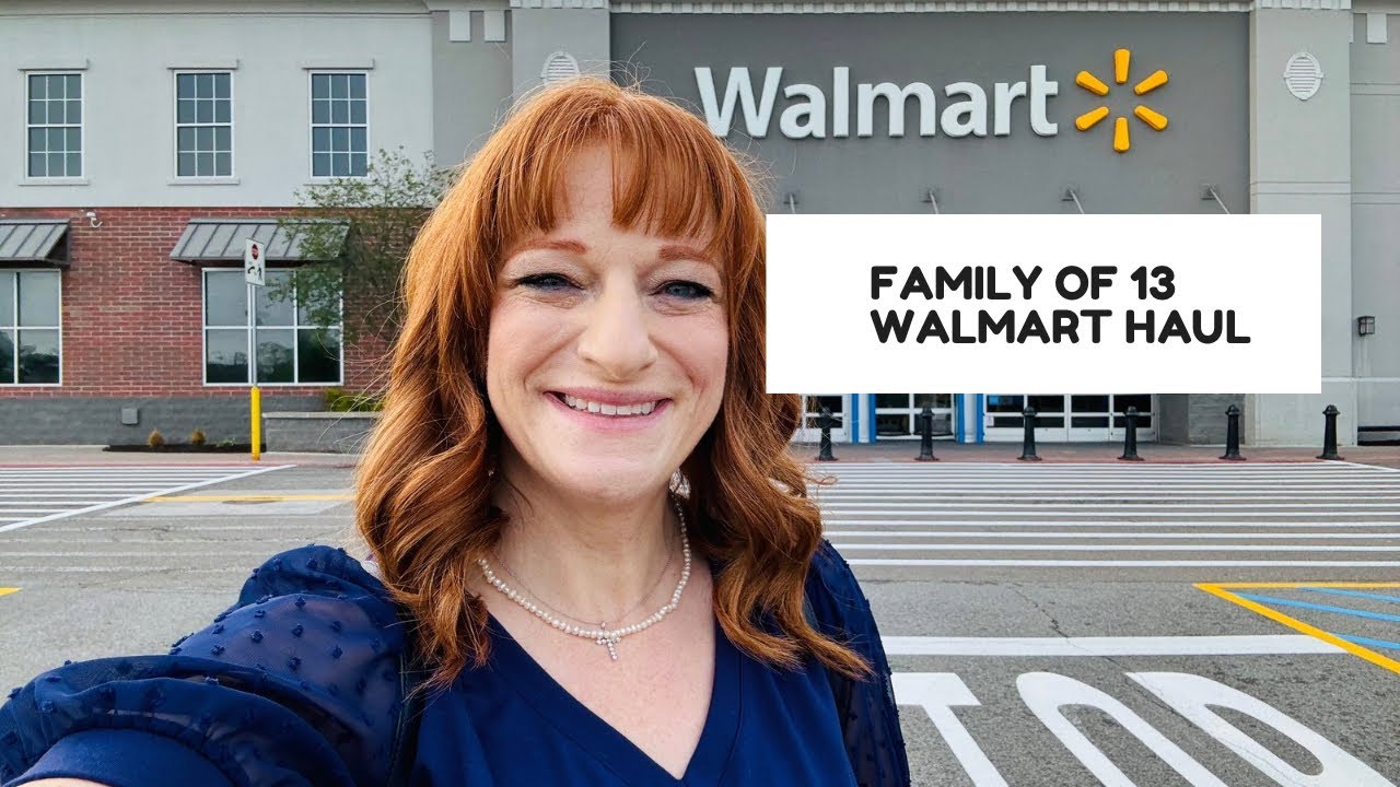 FAMILY OF 13 WALMART HAUL