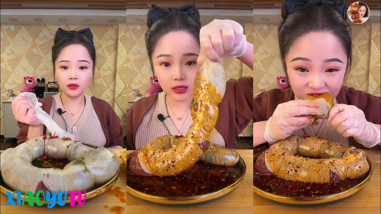 【Xiaoyu Mukbang】XIAOYU EATING SHOW。MUKBANG SATISFYING。Mukbang Chinese。N02。160223。2