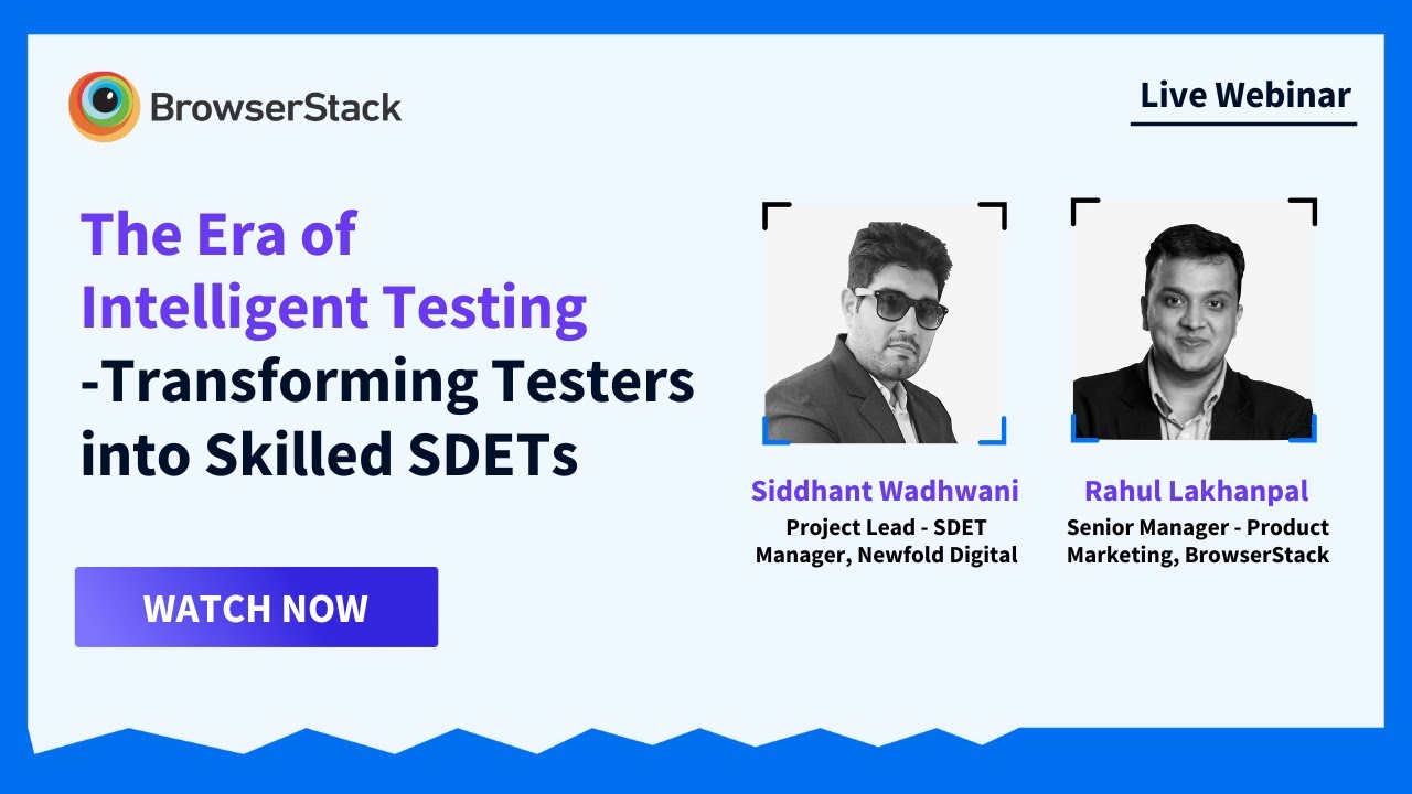[Webinar] The Era of Intelligent Testing