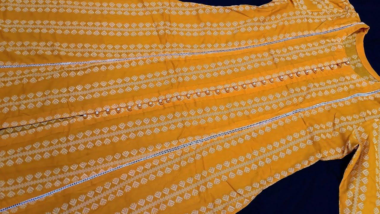 Front open frock cutting and stitching/designer frock #frock #frockcutting