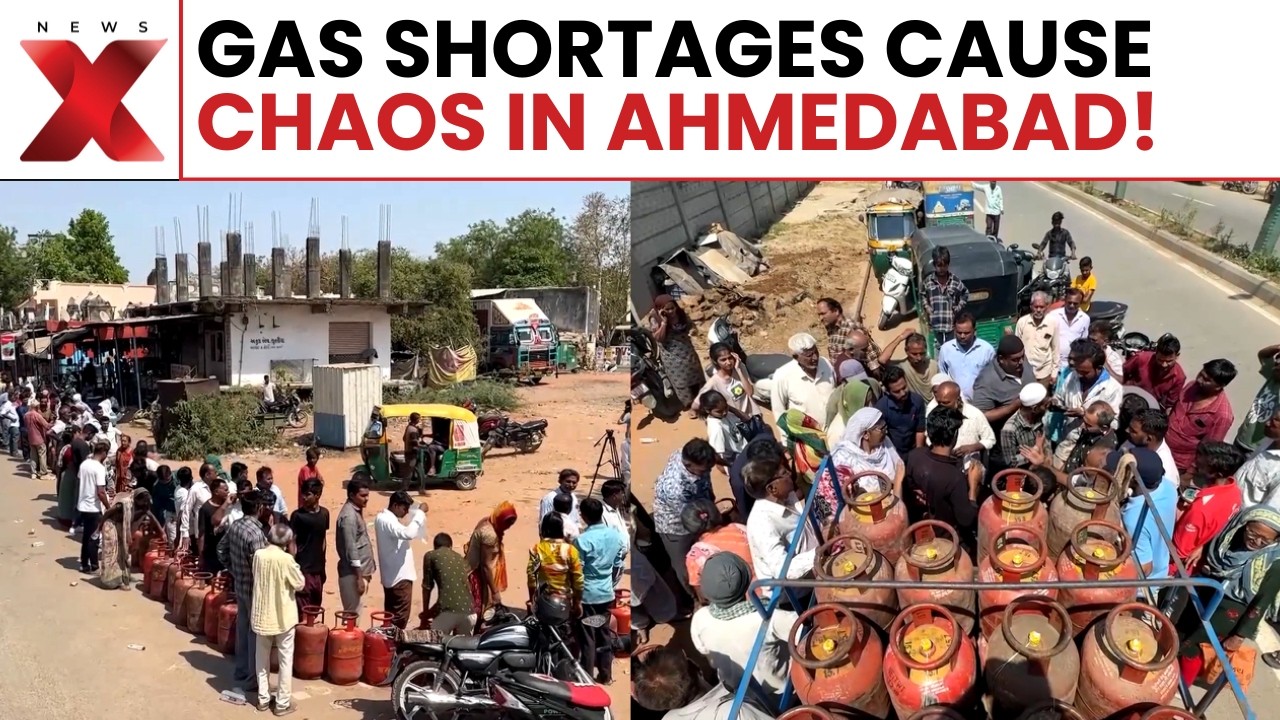 Ahmedabad LPG Crisis: Long Queues Form In Ahmedabad Over Limited LPG Cylinders Supply