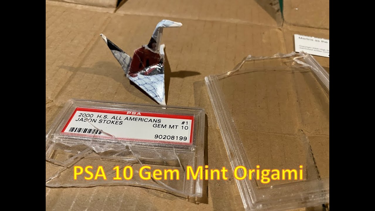 Destroying a Gem Mint 10 Card aka Odd Origami