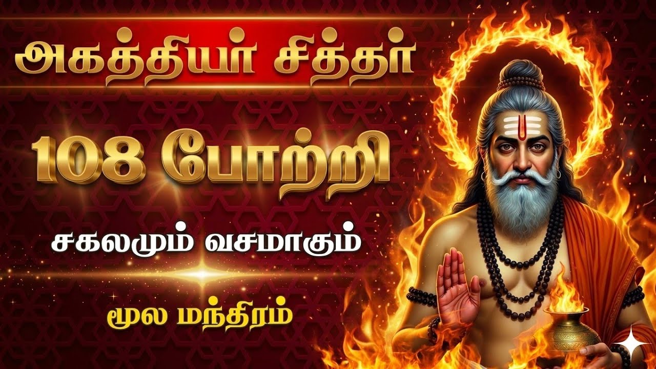 பிரம்ம முகூர்த்த சக்தியை பல மடங்காக உயர்த்தும் |அகத்தியர் போற்றி|