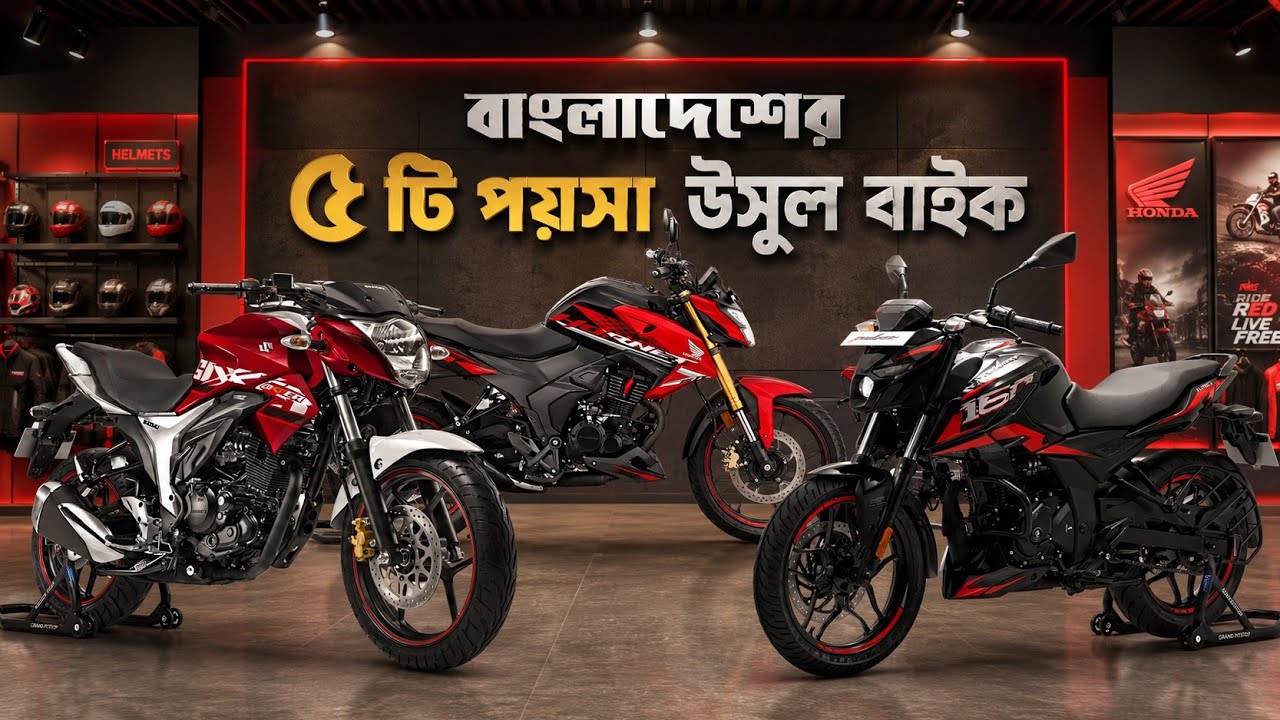 বাংলাদেশের বাজারের সেরা ৫ টি পয়সা উসুল বাইক | Top 5 Best Value For Money Bikes in Bangladesh 