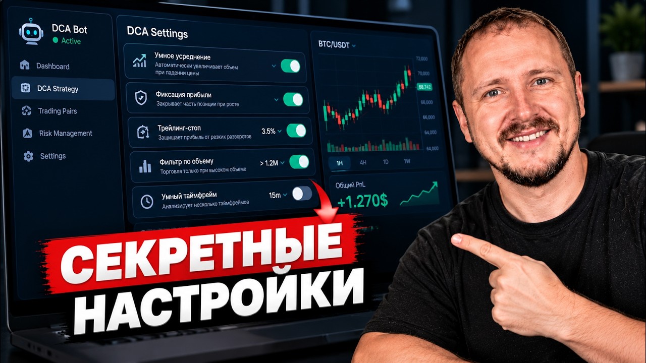 DCA бот с нуля: 5 настроек для ВЫСОКОЙ прибыли!