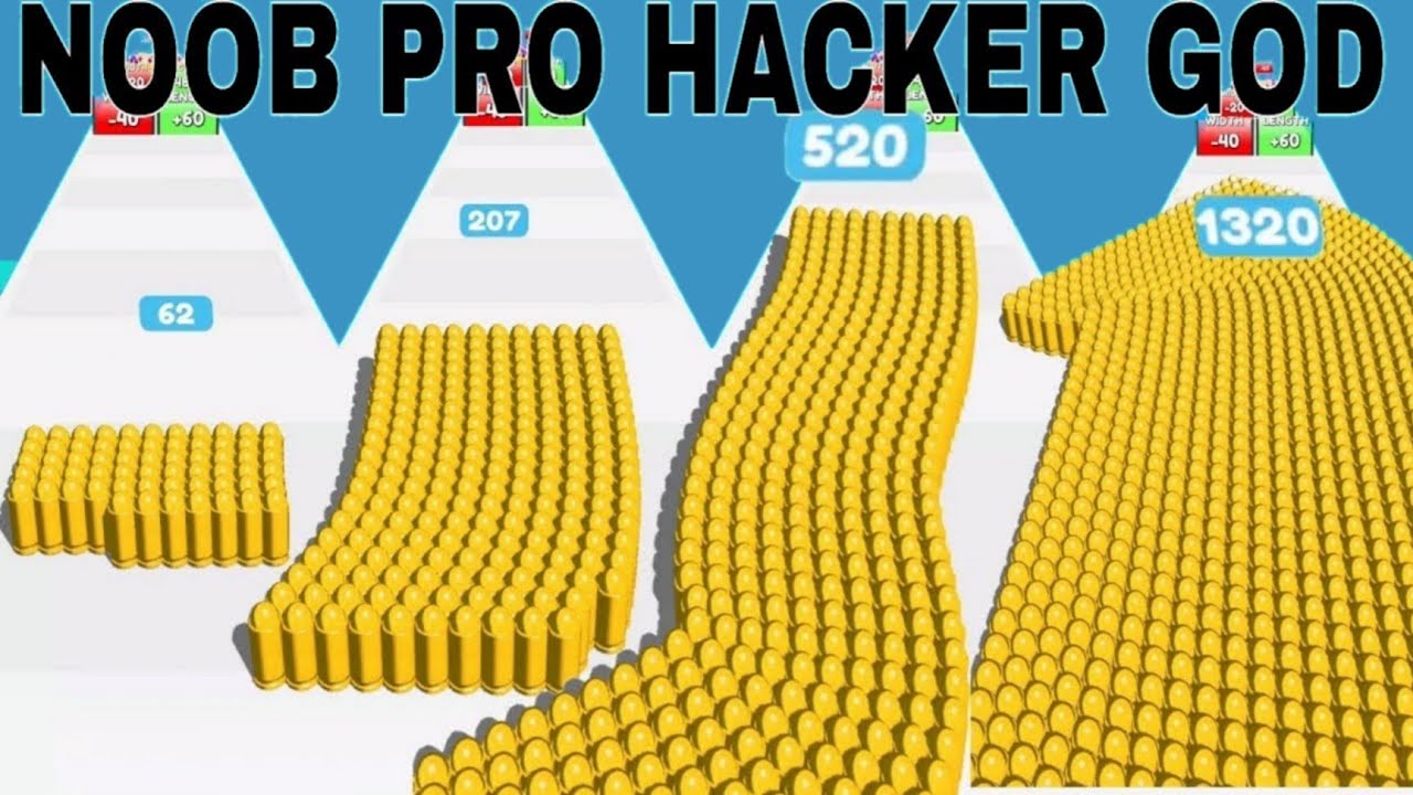 NOOB VS PRO VS HACKER VS GOD   in BulletArmy Run update #3
