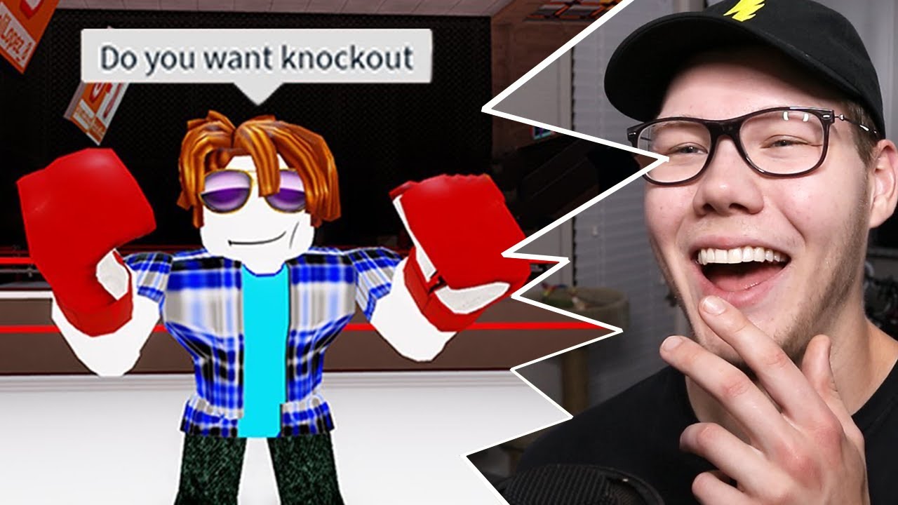 Реакция на игру Roblox Boxing Experience (смешные моменты/мемы)