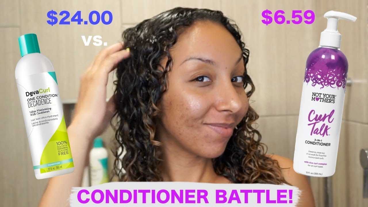 CONDITIONER BATTLE! DevaCurl Decadance vs Not Your Mother's Curl Talk! | BiancaReneeToday