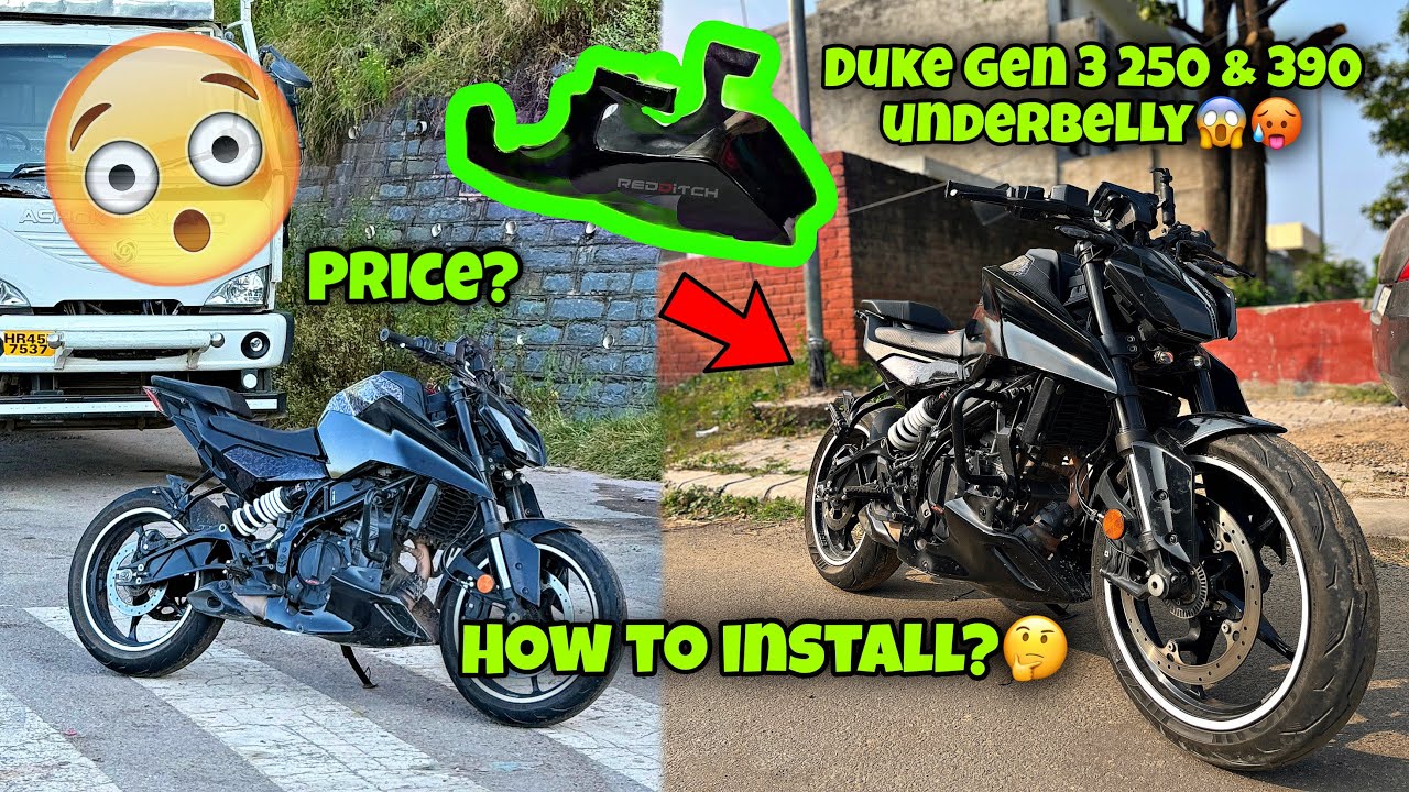 How to install underbelly in Duke250&390 Modifications 