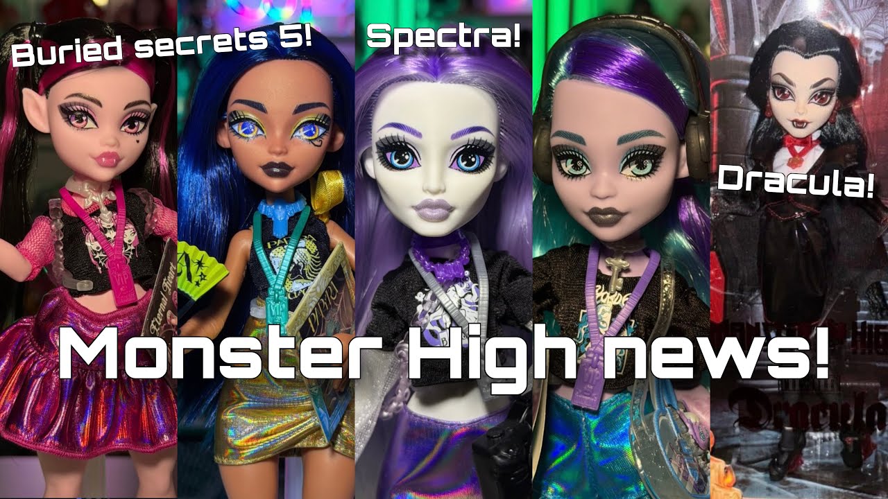 НОВОСТИ MONSTER HIGH! НАЙДЕНО 5 Захороненных Секретов + найден Dracula Skullector v2! Новая Спектра!