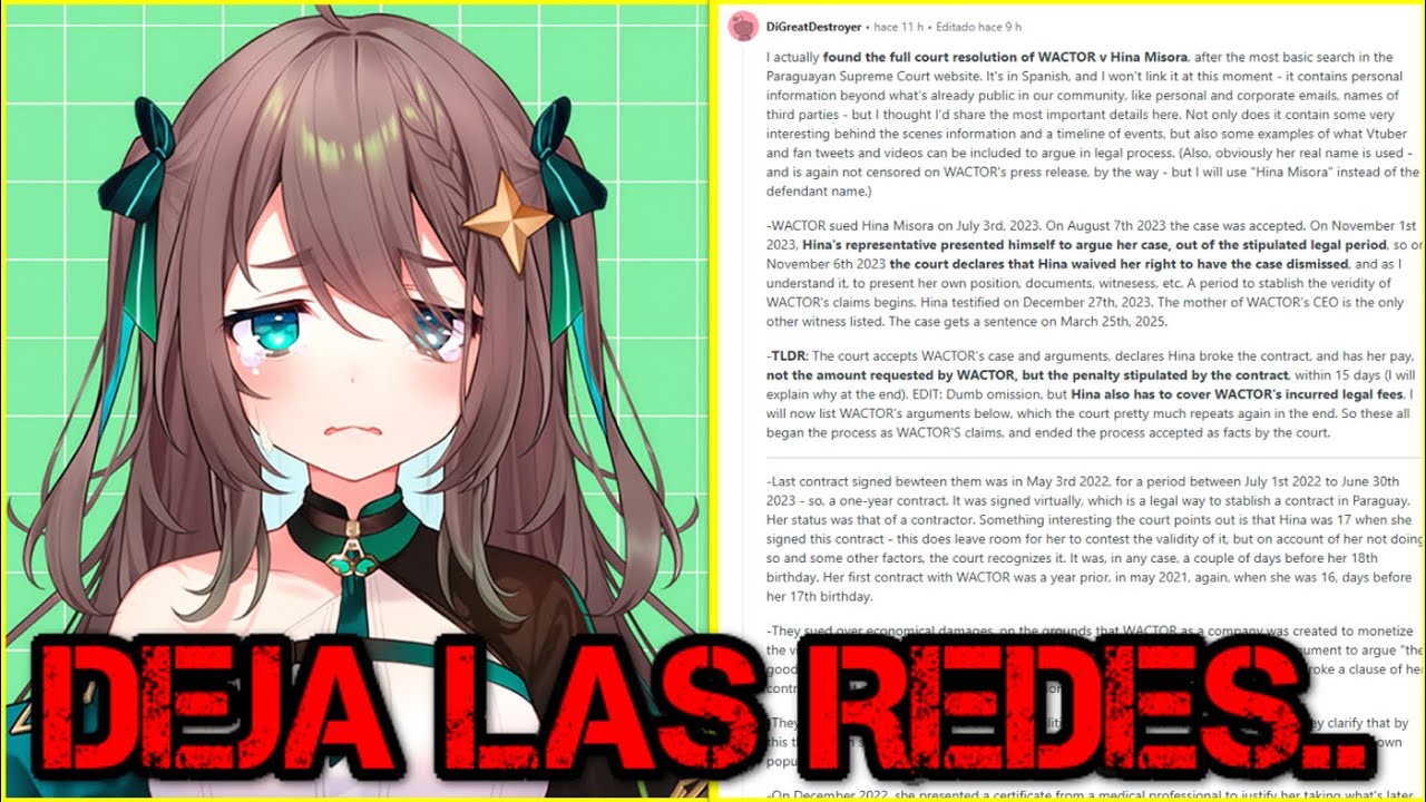 HACEN PUBLICA LA DEMANDA CONTRA MEICA05 Y ES DEFINITIVA, DEJA LAS REDES Y MAS...