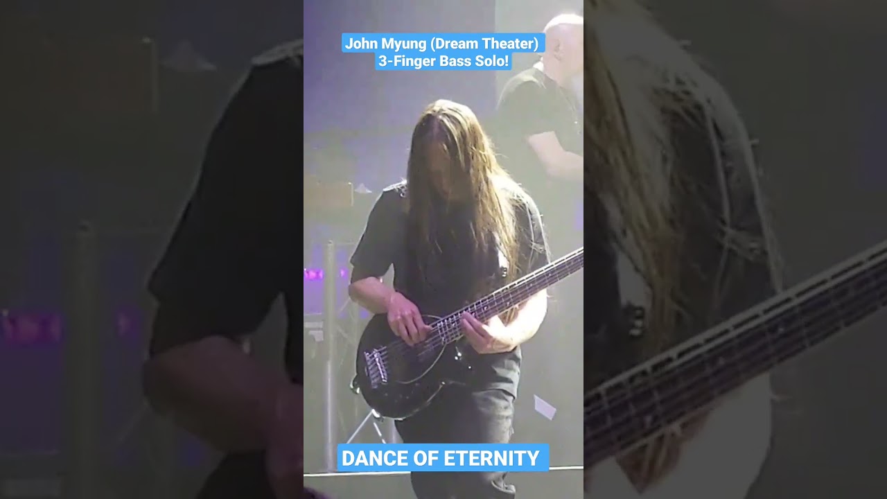 John Myung's Dream Theater Mind-Blowing 3-Finger Bass Solo! (Dance of Eternity)