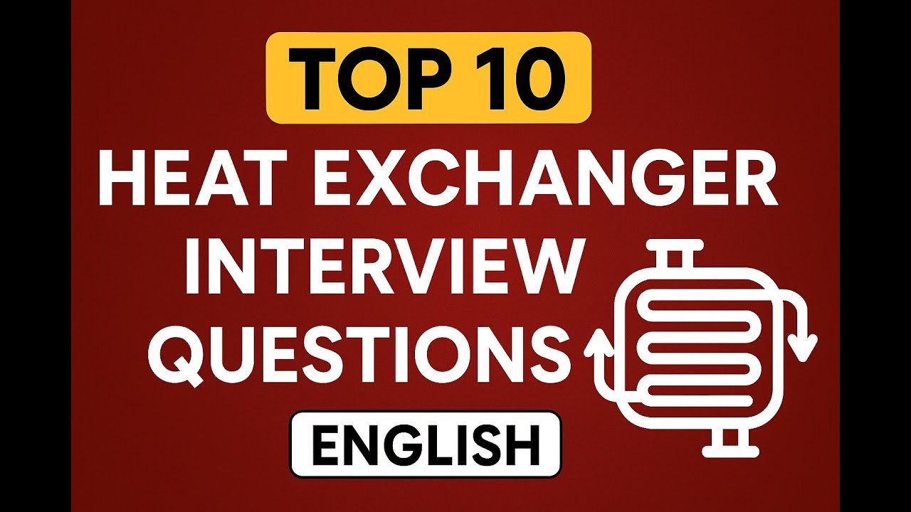 Top 10 Heat Exchanger Interview Questions & Answers | Interview questions related to Heat Exchangers