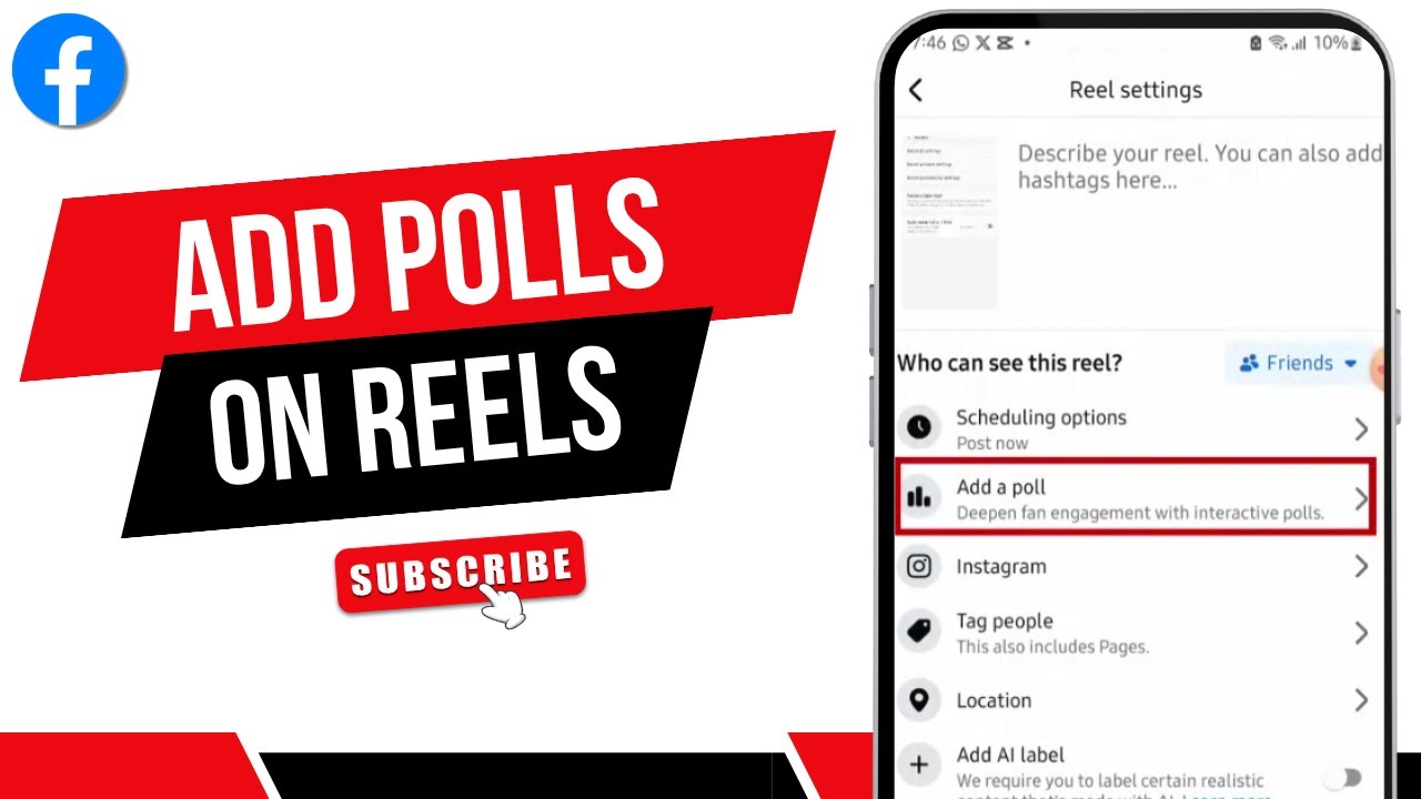HOW TO ADD POLL ON FACEBOOK REELS &ndash; CREATE VOTING POLL IN FACEBOOK REEL VIDEO