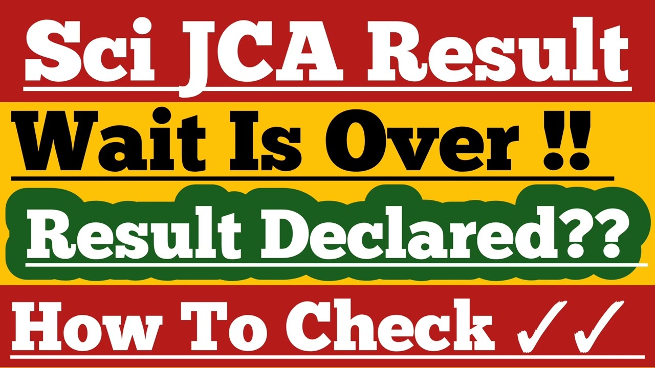 Wait Is Over?? Sci Jca Result 2022| Supreme Court Jca Result 2022 | Jca result 2022/Sci Jca/Sci Jca