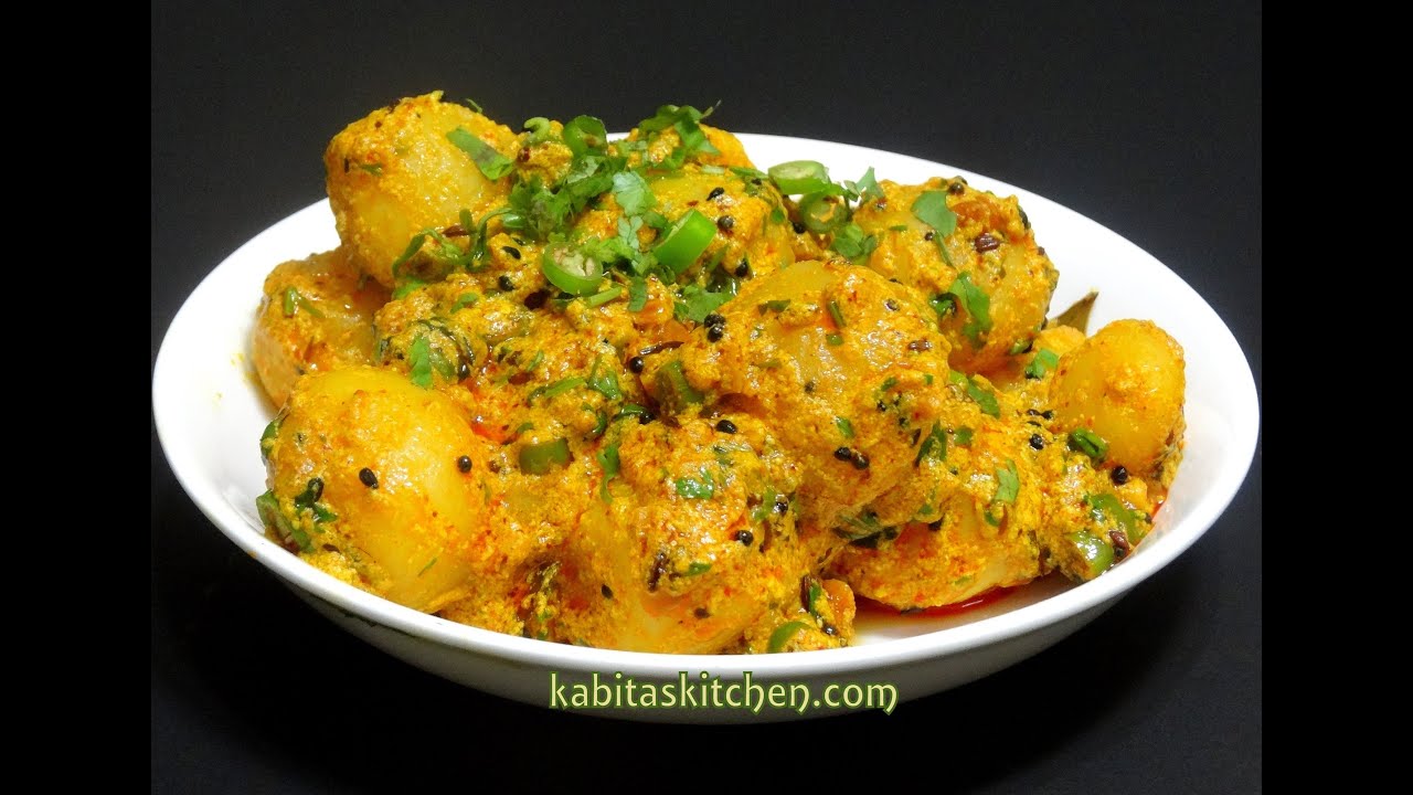 Dahi Aloo Sabzi Recipe-Dahi wale Aloo-Potato with Yogurt-Easy and Quick Potato Curry