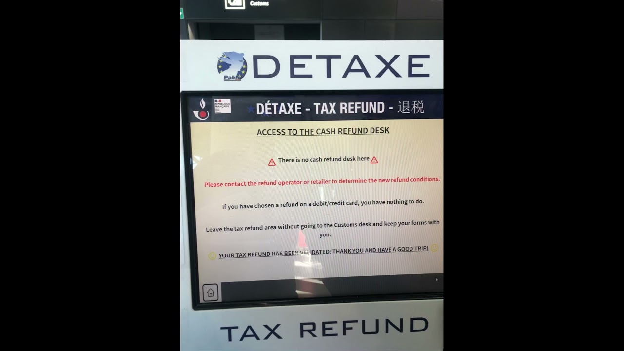 Fransa Lyon Havalimanı Vergi İadesi (tax free refund of lyon airport france)