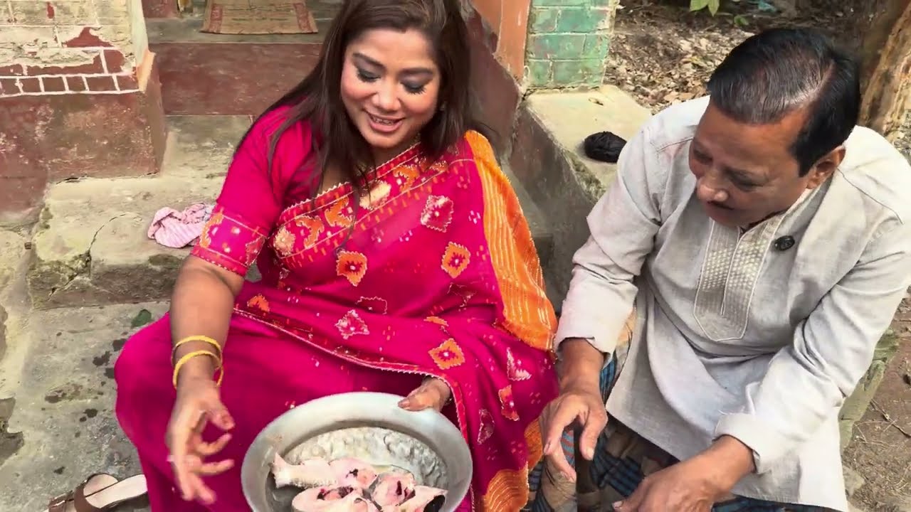 আমি শশুর বাড়িতে আমার শশুর এর জন্য ইলিশ মাছ নিয়ে গেলাম